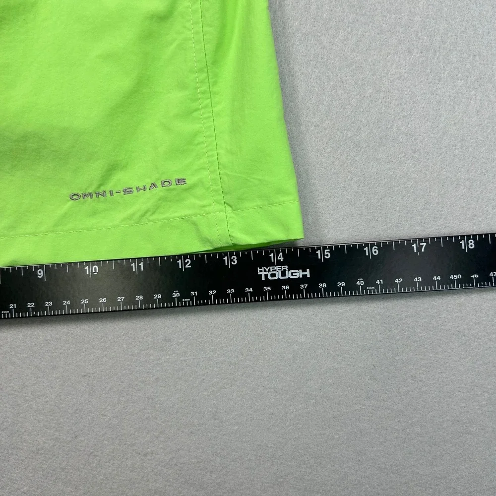Columbia Backcast III Water Short Mens L Lime Green Omni-Shade UPF 50 FM4009-332